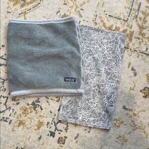 Patagonia and Smartwool Gray Neck Gaiter Bundle